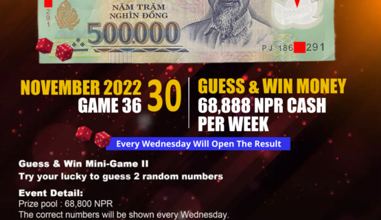GUESS & WIN MONEY 2 (NOV 30, 2022) – GAME 36 & RESULT