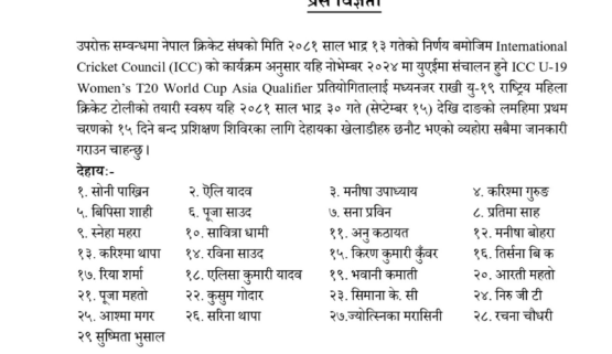 विश्वकप एसिया छनोट: नेपाली महिला टोलीको तयारी – क्रिकेट र खेलकुदमा सट्टेबाजी गर्नेहरूका लागि रोमाञ्चक अवसर!