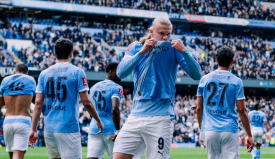 हालान्डको ह्याट्रिकले म्यानचेस्टर सिटीलाई लिभरपुलमाथि ४–० को फराकिलो जित दिलायो